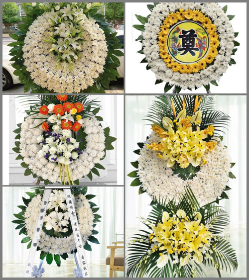 陕西渭南市华州区杏林镇花圈速递